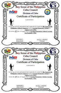 bsp certificate 2