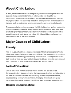 Child Labour Report