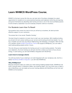 WHMCS web Developer course (3)