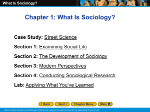 ch 1 - what is sociology - notes - pp