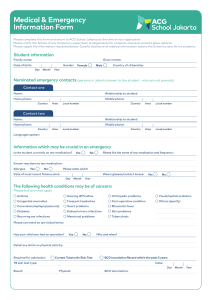ACG Jakarta Medical Form