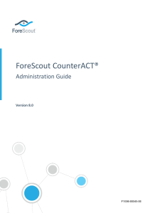 CounterACT Administration Guide 8.0.1
