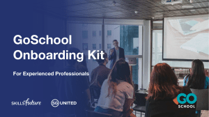 GoSchool Onboarding Kit[experienced professionals]