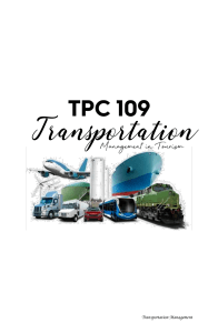 TPC 109 Transportation Mngmnt Week 1