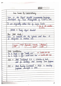 Java Handwritten Notes For Interview Preparation ⬇️