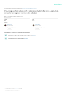 Vegetation Barriers for Urban Air Pollution Abatement