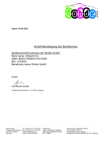 Rohde GmbH-Angebot