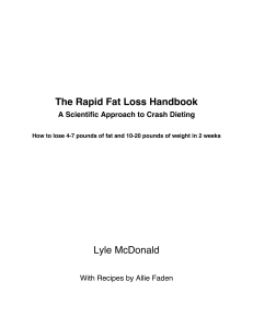 Lyle McDonald - The Rapid Fat Loss Handbook