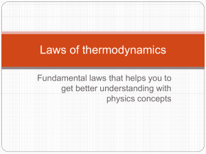 Laws of thermodynamics