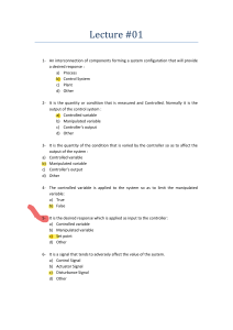 Automatic Control Exercise