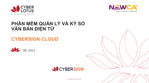 CyberSign Cloud - Gioi thieu