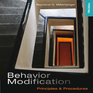 Miltenberger Behavior Modification - Principles, Procedures 5th ed. - R. Miltenberger (Cengage, 2012) WW (1)