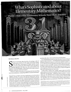 Teaching Math in Elem School Article Fall 2009 (1)