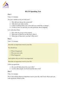 IELTS Speaking Test