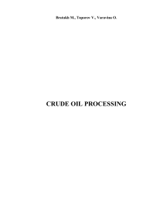 Crude Oil Processing Univ of Kharkov Material-Good