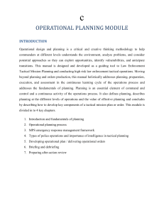 OPERATIONAL PLANNING MODULE - V2