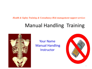 manual handling 2015