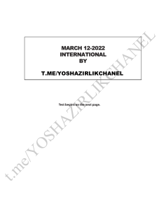 MARCH 12 2022 NEW VERSION WITH FULL EXPLANATION AND ANALYSIS 