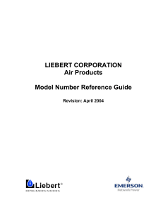 Liebert-Air-Products-Model-Number-Reference-Guide