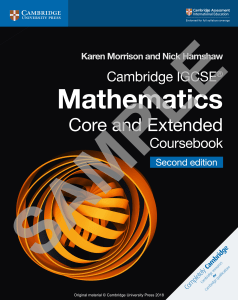 cambridge igcse mathematics coursebook