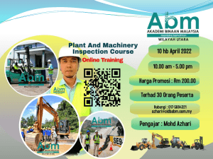 E Book- Plant And Machinery Inspection Course