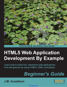 HTML5 Web Application Development By Example