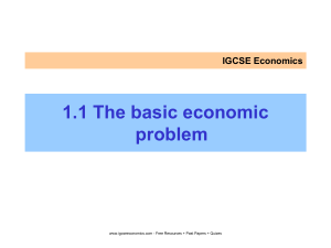 1.1 basic economic problem (1)