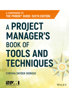 A Project Manager’s Book of Tools and Techniques- Cynthia Snyder - Wiley (2018) (1)