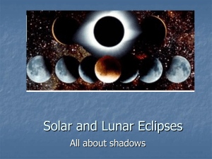 PPT Solar and Lunar Eclipses