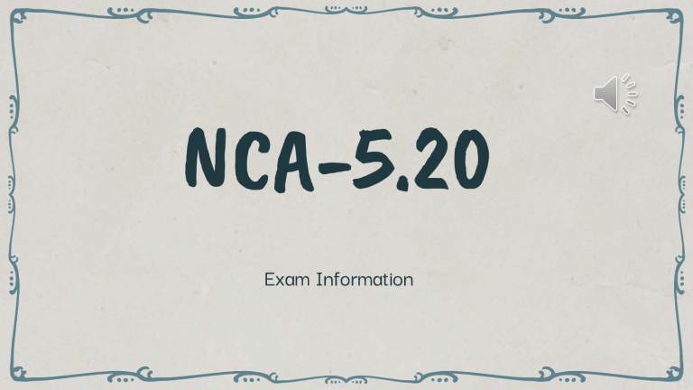 NCA-5.20 Valid Dumps Questions