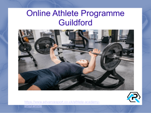 Online Athlete Programme Guildford