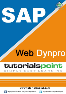 sap web dynpro tutorial