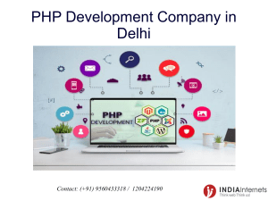 PHP Development Company in Delhi