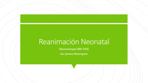 Reanimación Neonatal