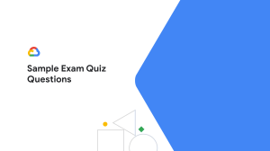 Sample Exam Quiz Questions