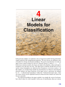 Linear models for classification
