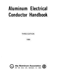 The Aluminum Association - Aluminum Electrical Conductor Handbook - Third Edition 1989 