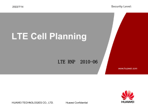 LTE Cell Planning 