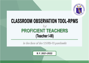 [Appendix 3A] COT-RPMS for T I-III SY 2021-2022 in the time of COVID-19