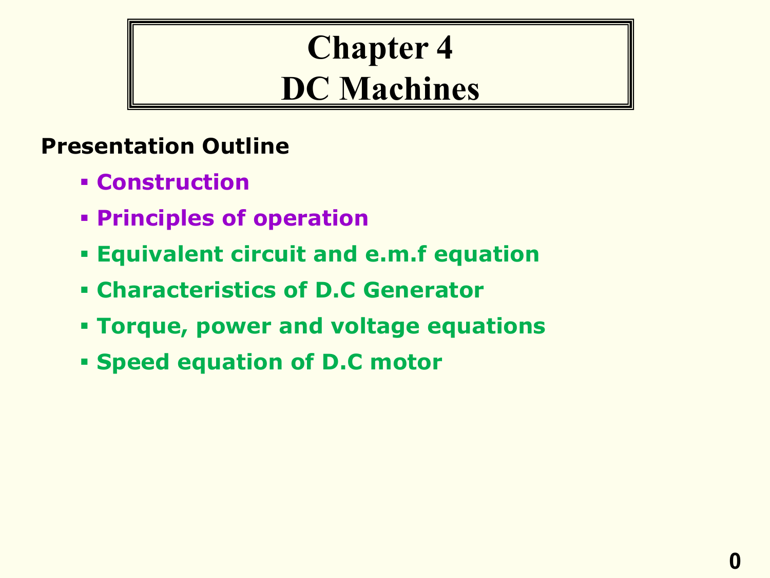 Chapter 4-DC-Machine