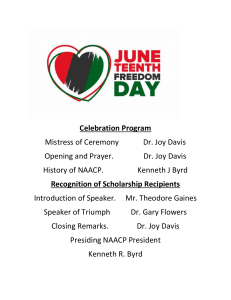 Juneteenth Celebration Program