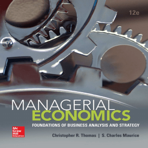 Managerial Economics Foundations of Busi