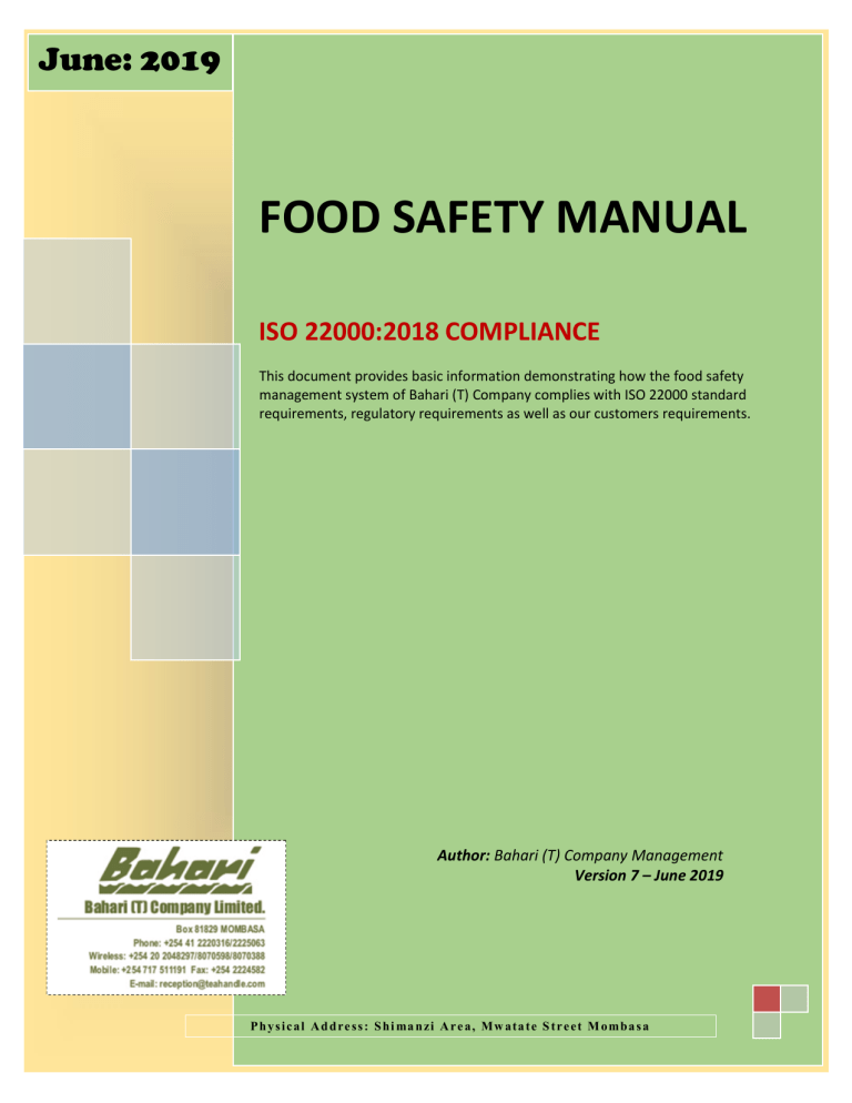 food-safety-manual-template