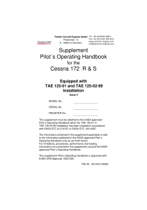 C-172 POH Supplement THIELERT