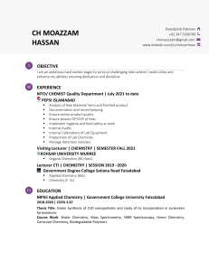 CV Ch Moazzam Hassan