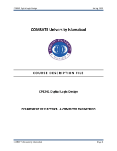 CPE241 Digital Logic Design