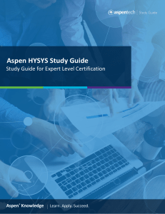 Study Guide-Aspen HYSYS Expert