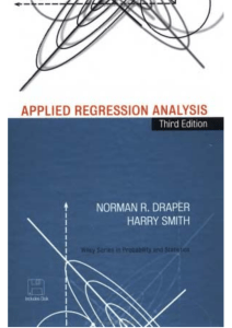 Draper, Smith - Applied Regression Analysis, 3rd Edition - 1998