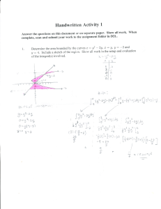 Handwritten Activity 1 Attempt