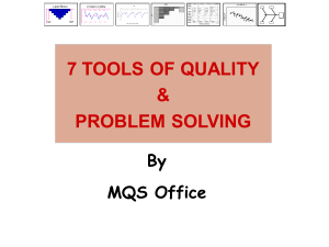 7 TOOLS OF QUALITY & PROBLEM SOLVING